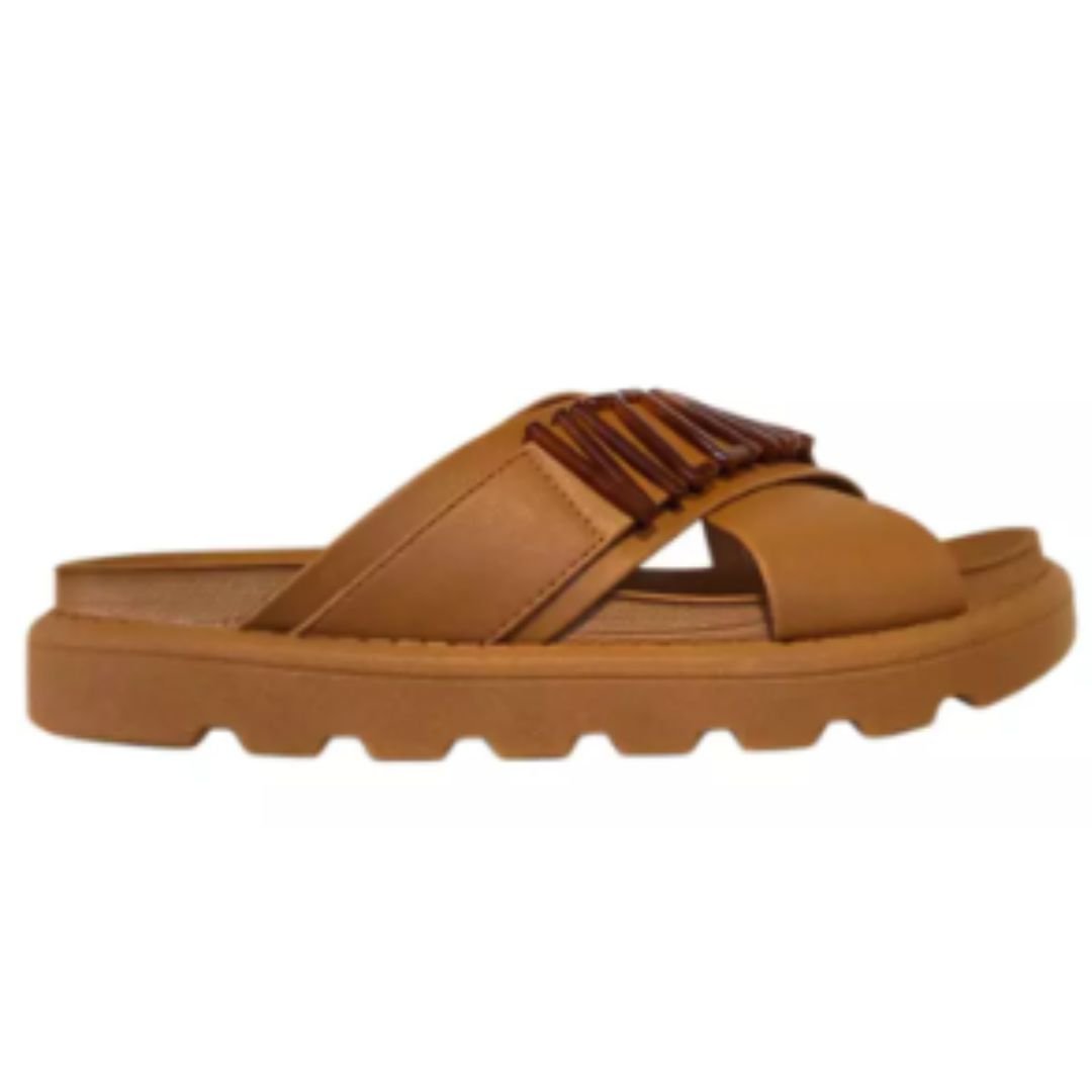 Chinelo Vizzano Camel Feminino Original 6510.122
