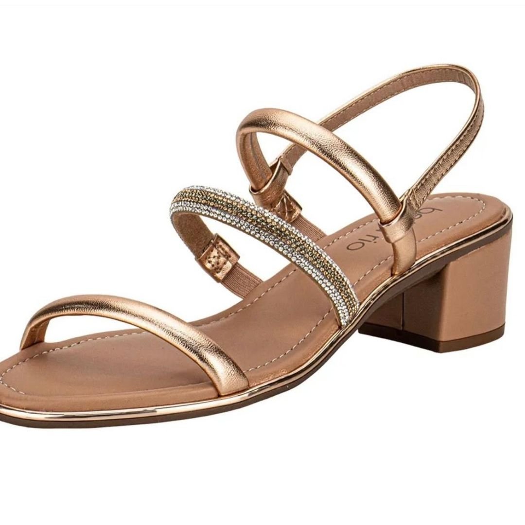 Sandalia Beira Rio Ouro Rosado Feminino Original 8379.237 Ouro Rosado 2