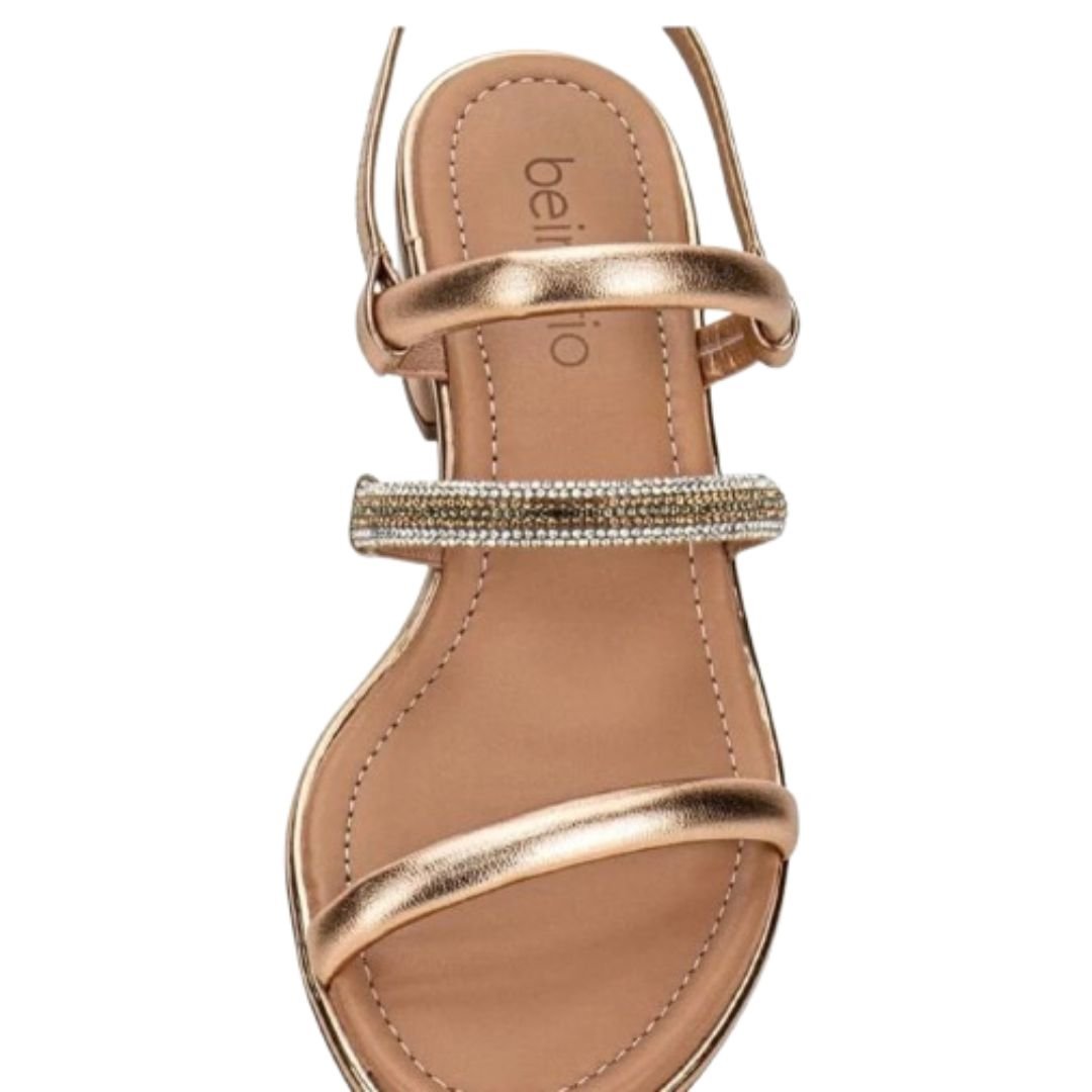 Sandalia Beira Rio Ouro Rosado Feminino Original 8379.237 Ouro Rosado 3