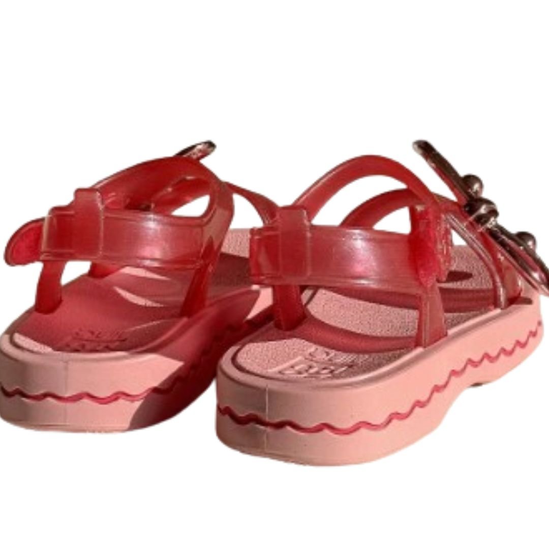 Sandalia Zaxy Rosa Infantil Menina 19440 NINA DUO Original Rosa 4