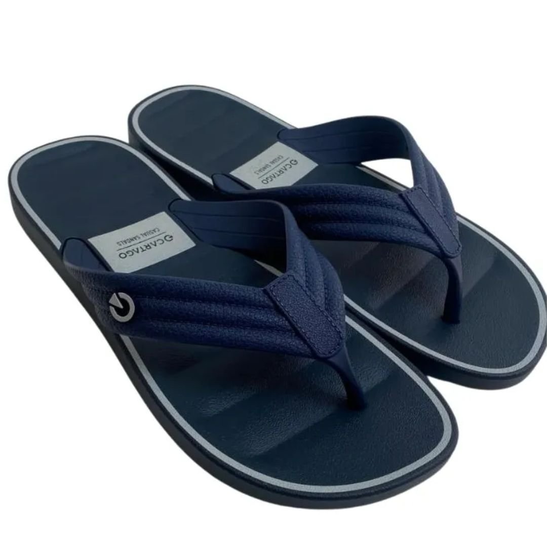 Chinelo Cartago Azul Cinza Masculino Monterrey Original 12643 Azul/Cinza 3
