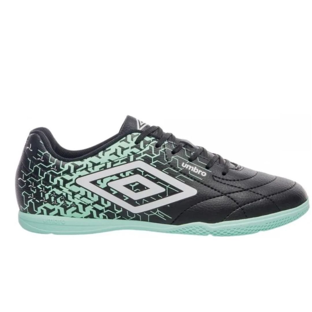 Chuteira Futsal Umbro Preto Branco Verde Masculino Class Neo Original