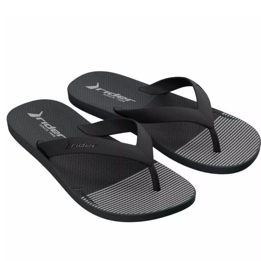 Chinelo Rider Preto Grafite Infantil Menino Core Graphics Original 12680 Preto/Grafite 2