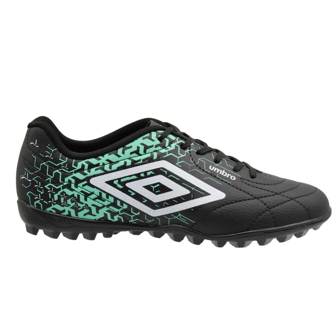 Chuteira Society Umbro Preto Branco Verde Masculino Class Neo Original