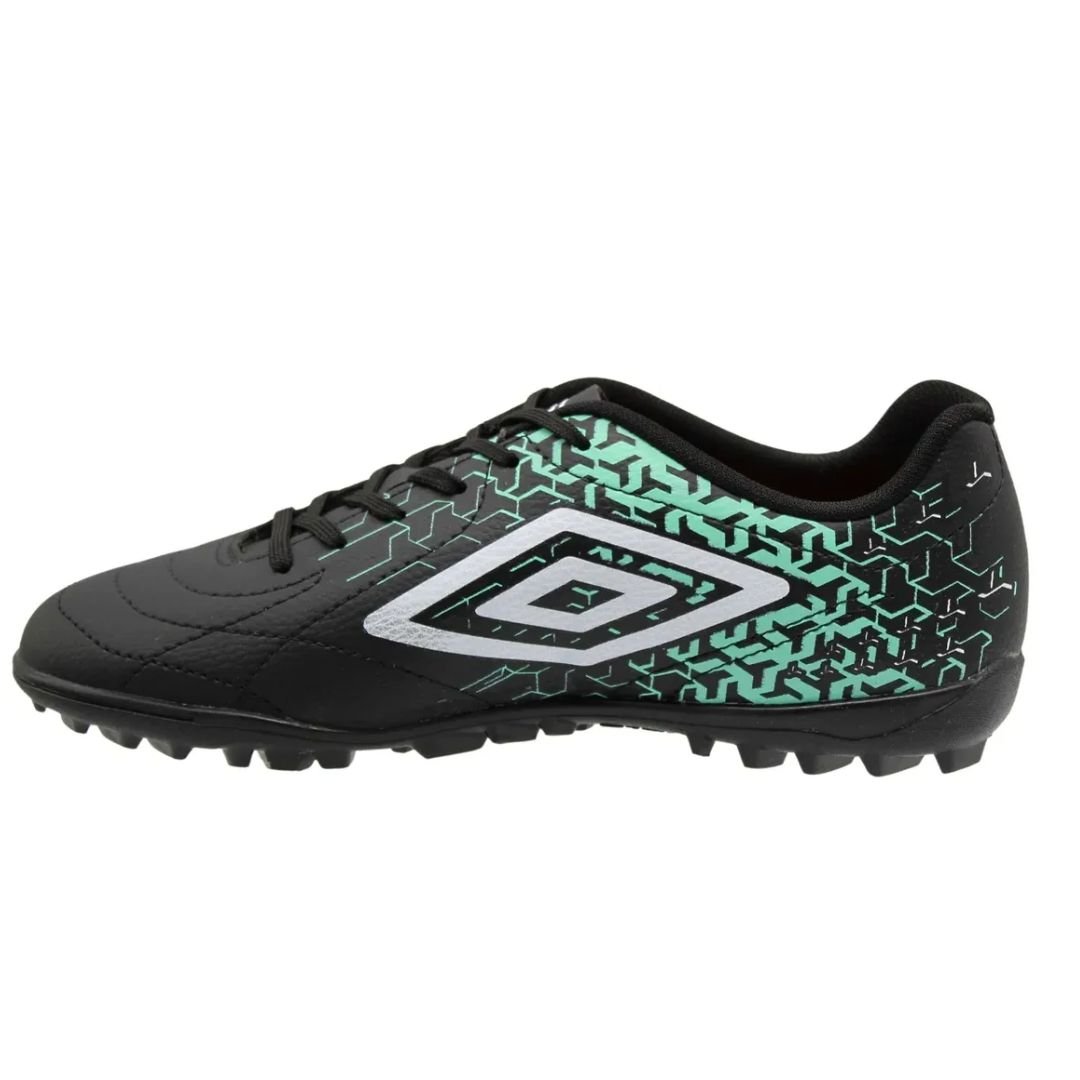 Chuteira Society Umbro Preto Branco Verde Masculino Class Neo Original Preto/Branco/Verde 2