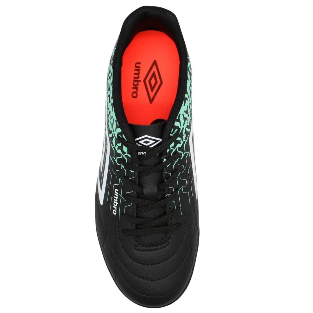 Chuteira Society Umbro Preto Branco Verde Masculino Class Neo Original Preto/Branco/Verde 3