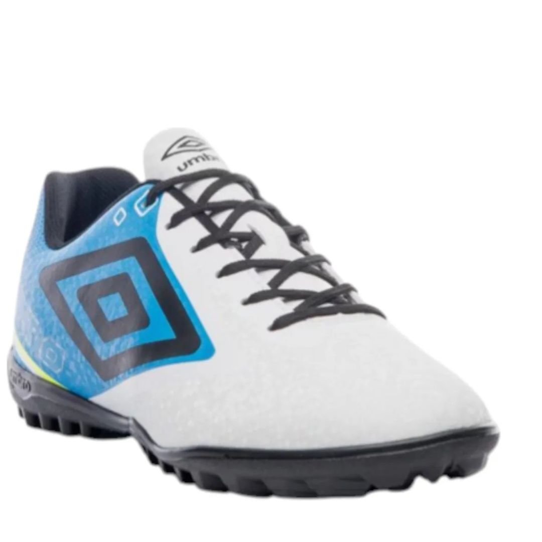 Chuteira Society Branco Preto Azul Masculino Techno II Original Branco/Preto/Azul 3