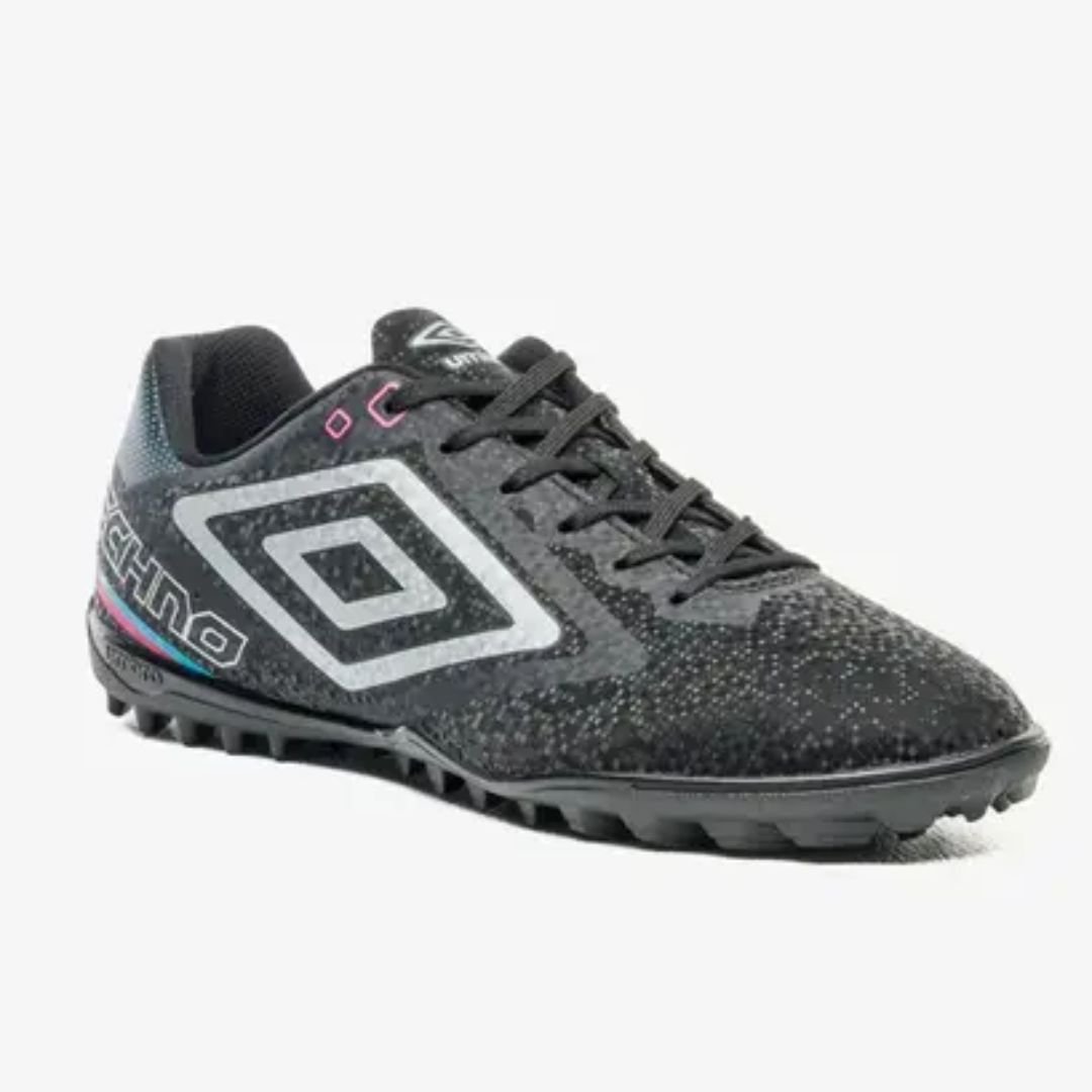 Chuteira Society Umbro Preto Cinza Azul Masculino Techno II Original Preto/Cinza/Azul 3