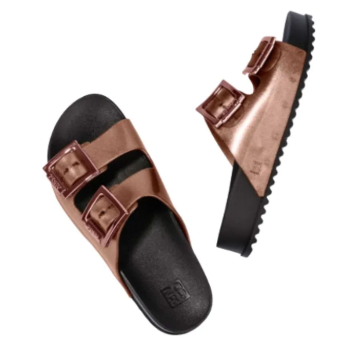 Chinelo Zaxy Cobre/Preto Feminino 18063 Partner III Cobre/Preto 3