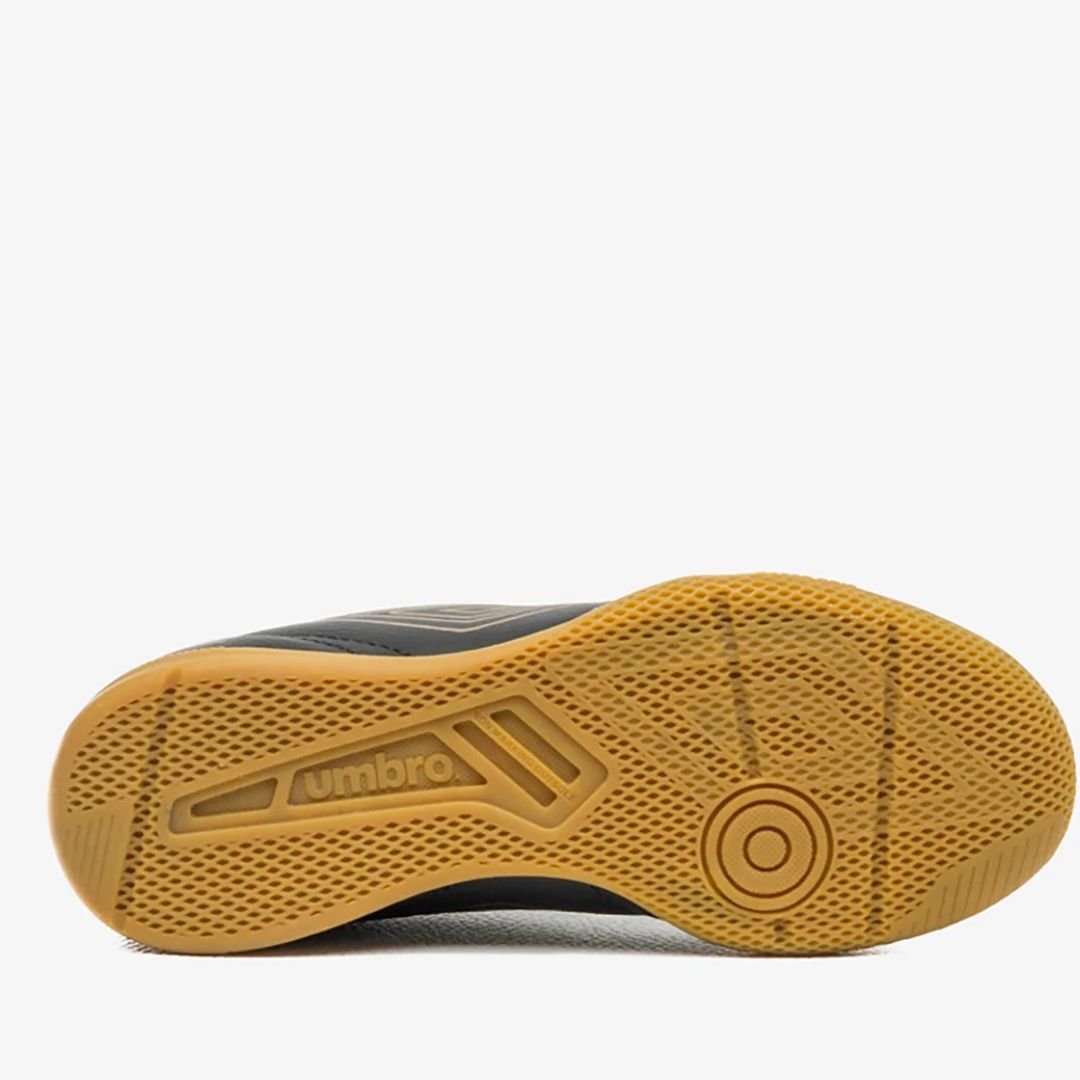 Chuteira Futsal Umbro Preto Dourado Infantil Menino Class Footballer Jr Original Preto/Dourado 5
