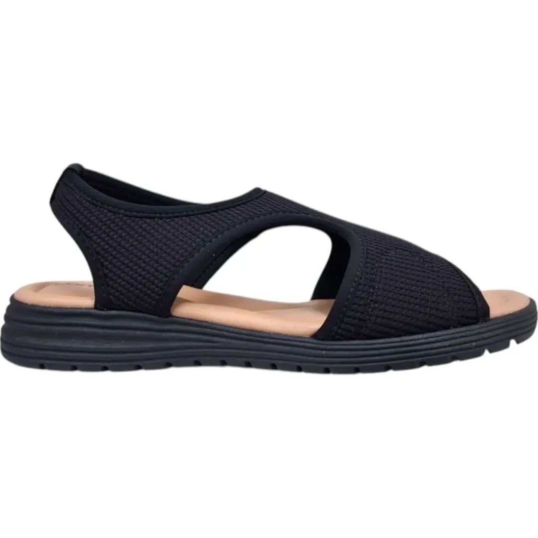 Sandalia Comfort Flex Preto Feminino Original 2651402