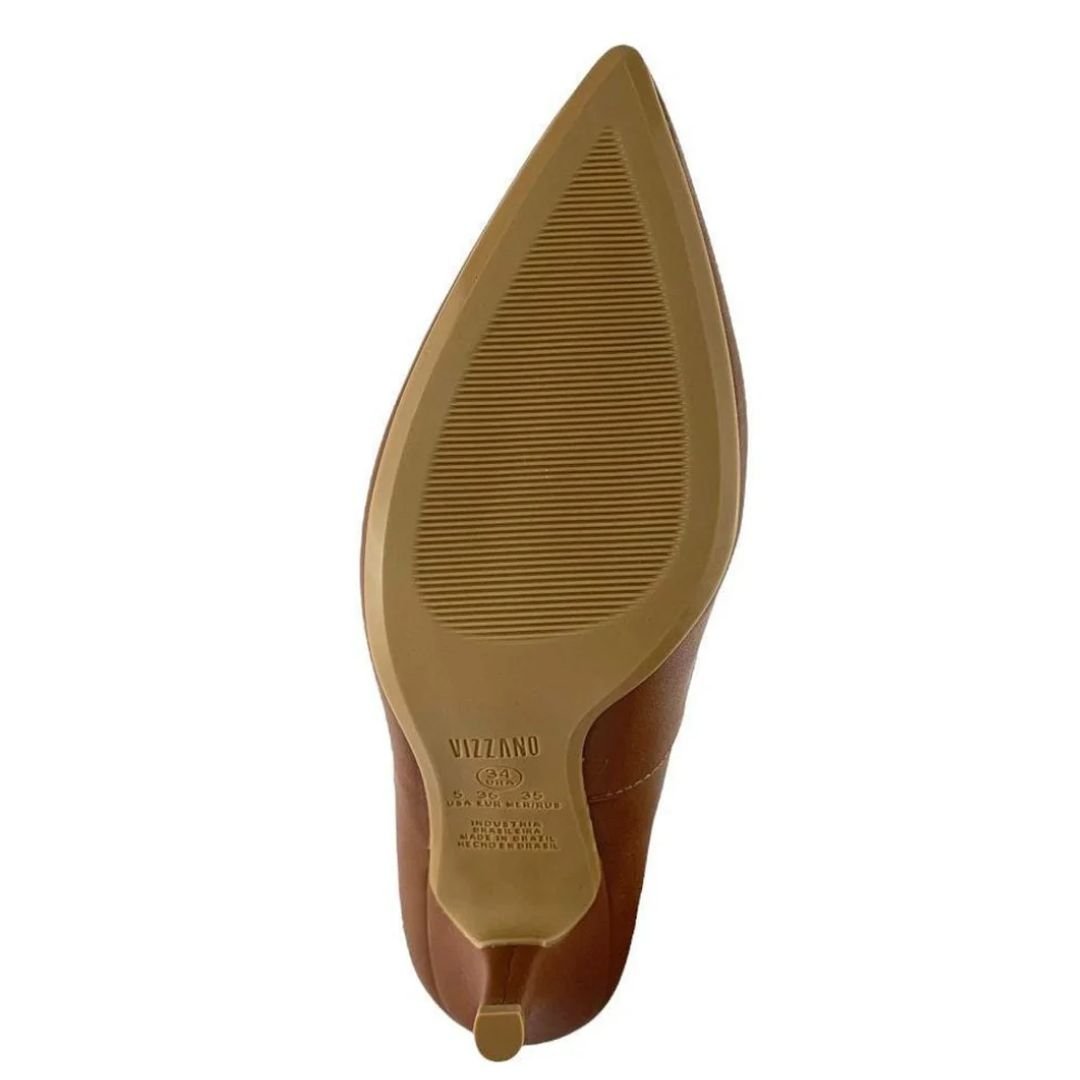 Scarpin Napa Vizzano Capuccino Feminino Original 1184.1101 Capuccino 3