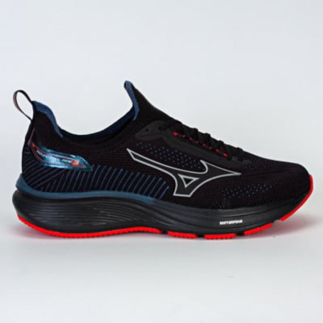 Tenis Mizuno Preto Coral Masculino Cool Ride 3 Original