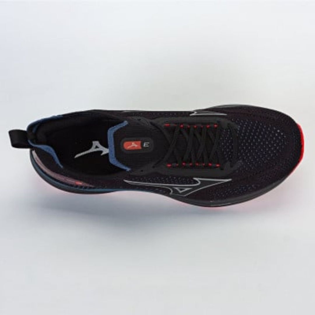Tenis Mizuno Preto Coral Masculino Cool Ride 3 Original Preto/Coral 4