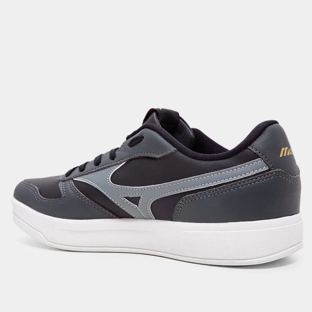Tenis Mizuno Preto Cinza Masculino Street Wind Casual Original Preto/Cinza 4