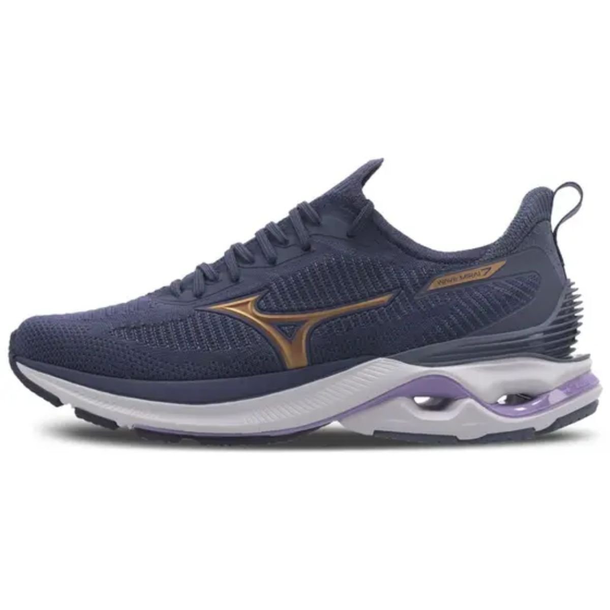 Tenis Mizuno Roxo Lilas Feminino Wave Mirai 7 Original