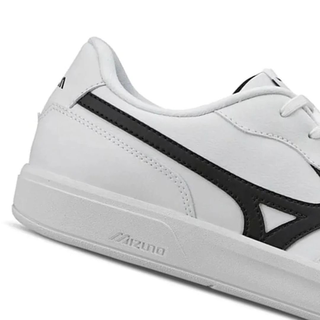 Tenis Mizuno Branco Preto Masculino Street Wind Casual Original Branco/Preto 3