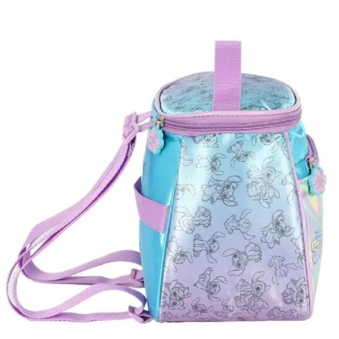 lancheira Luxcel Azul Menina Infantil Stitch Original LA42413 Azul 4