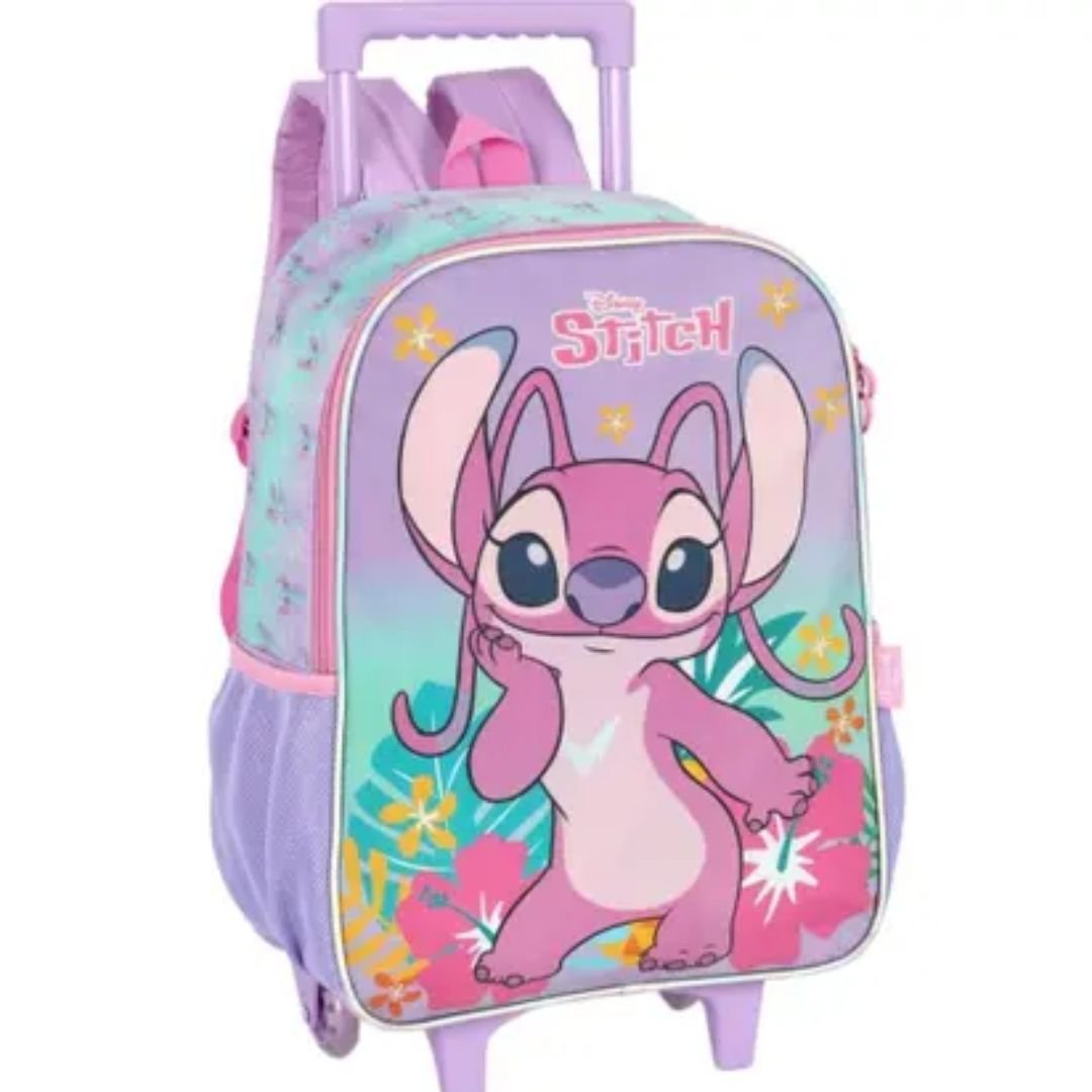 Mochila Luxcel Roxo Lilas Menina De Rodinha Stitch Original IC42382 Lilás 2