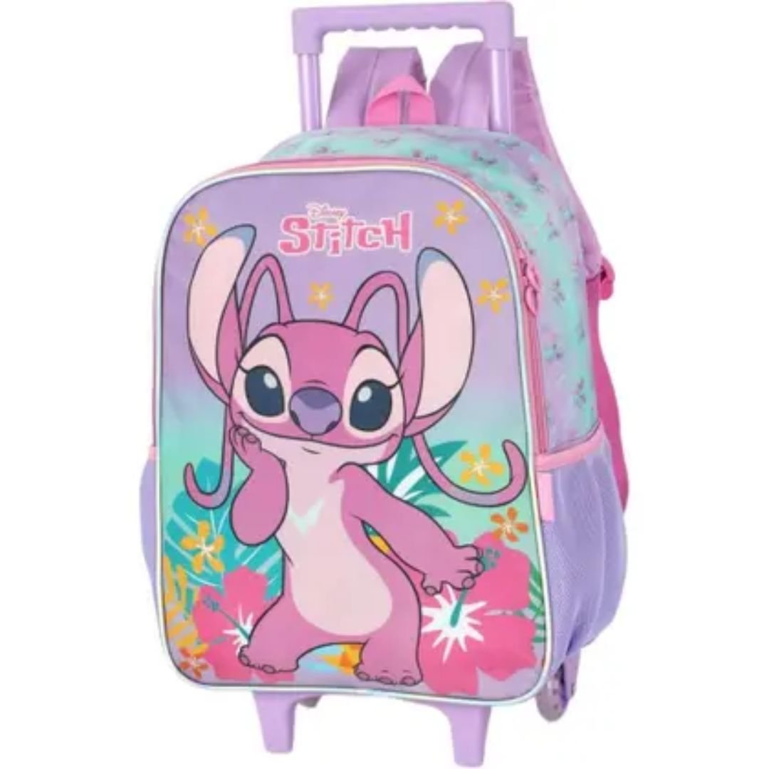 Mochila Luxcel Roxo Lilas Menina De Rodinha Stitch Original IC42382 Lilás 3