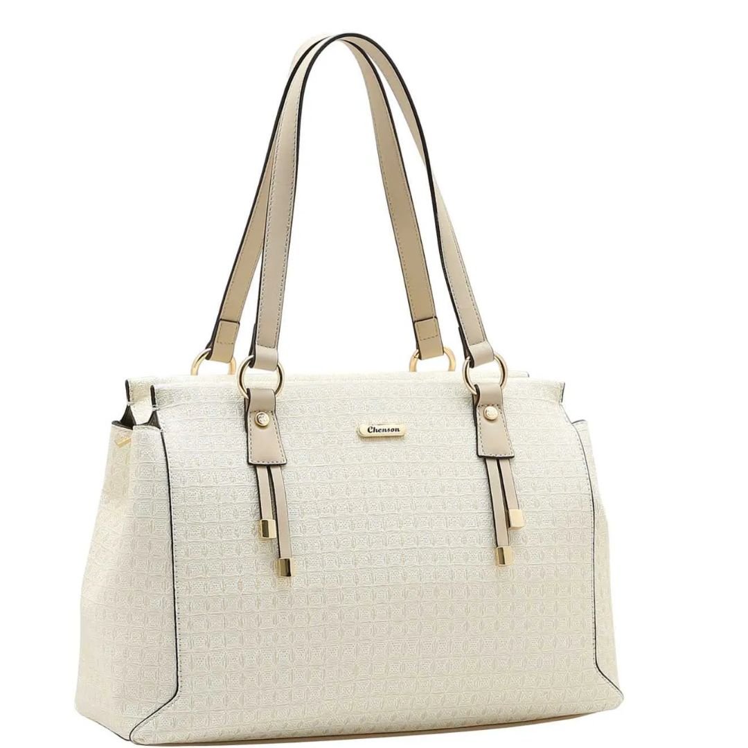 Bolsa Chenson Off White Feminino Original 5891