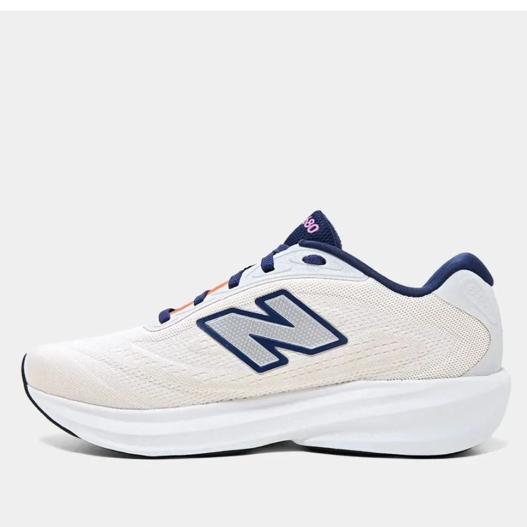 Tenis New Balance Bege Pink Feminino Original 680 V9 Bege/Pink 2