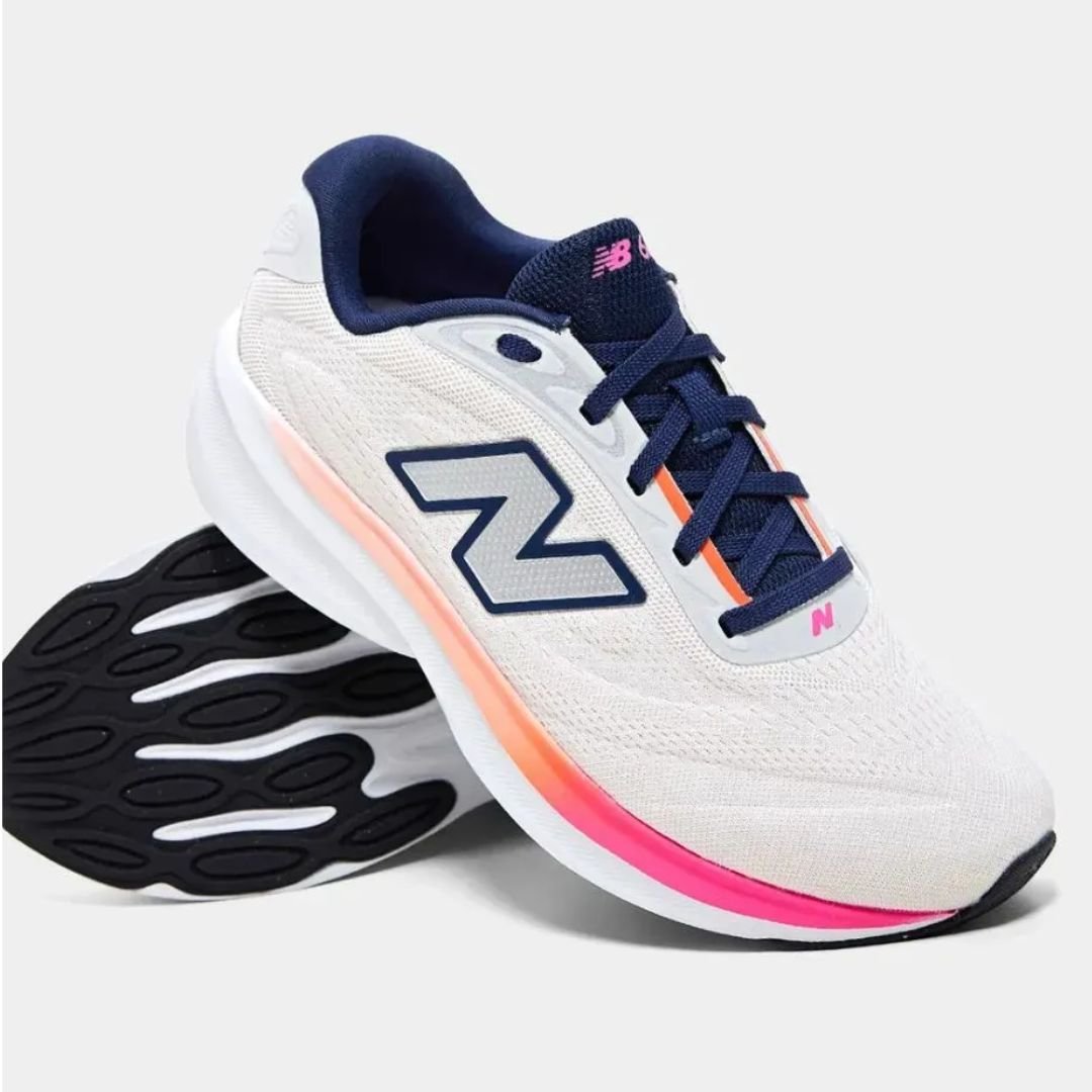 Tenis New Balance Bege Pink Feminino Original 680 V9 Bege/Pink 3