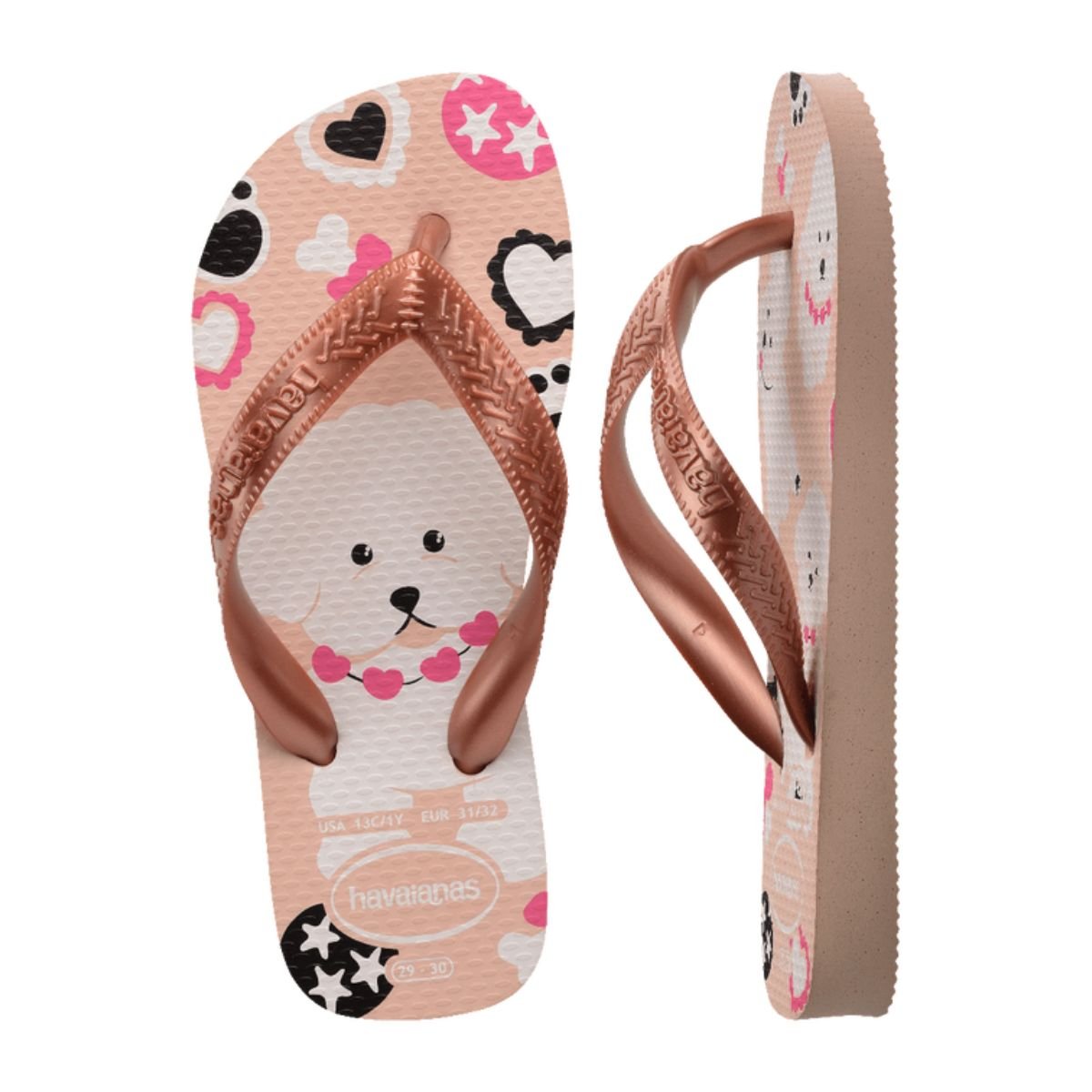 Chinelo Havaianas Rosa Feminino Top Pets Rosa 3
