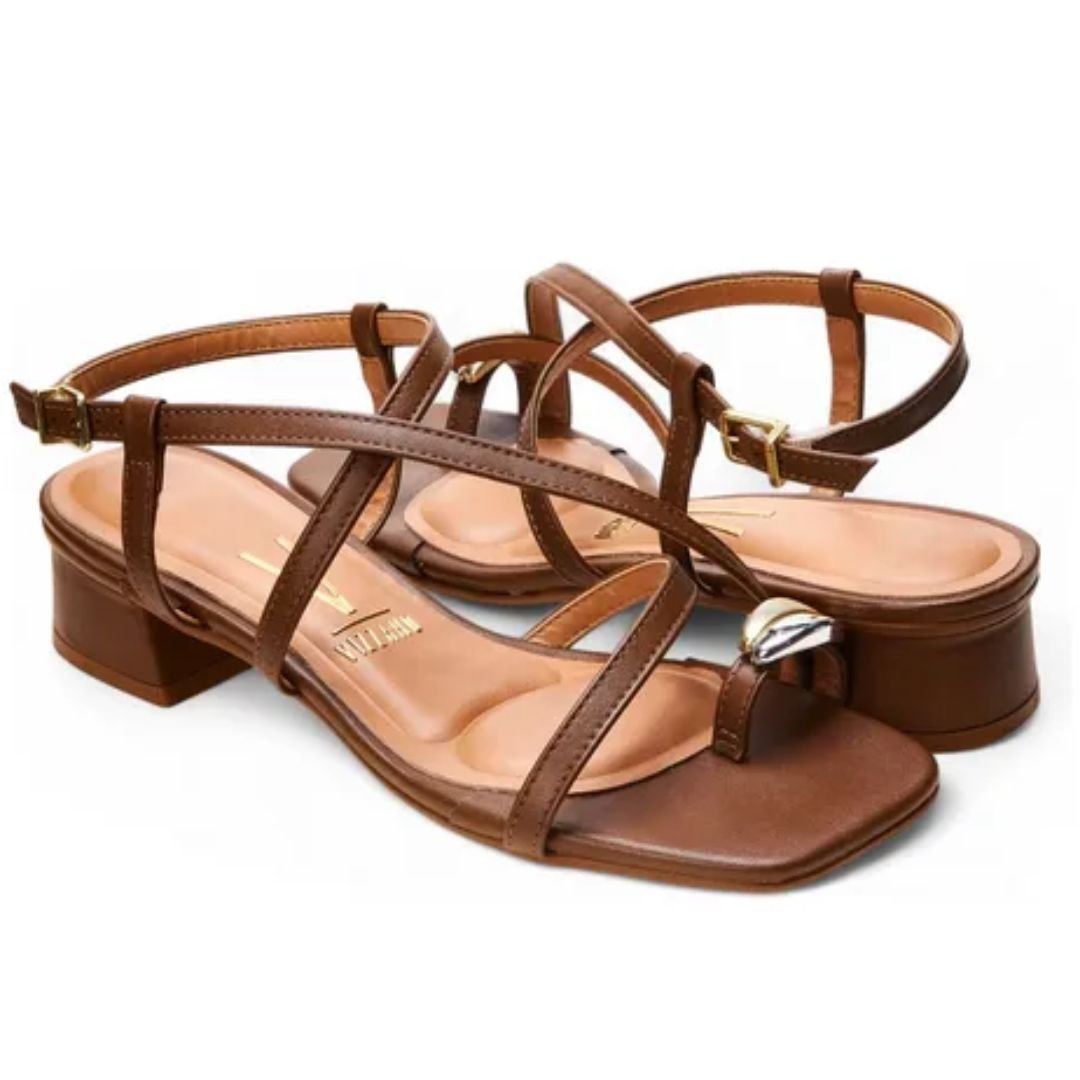Sandalia Vizzano Cappucino Feminino Original 6454.123 Capuccino 6