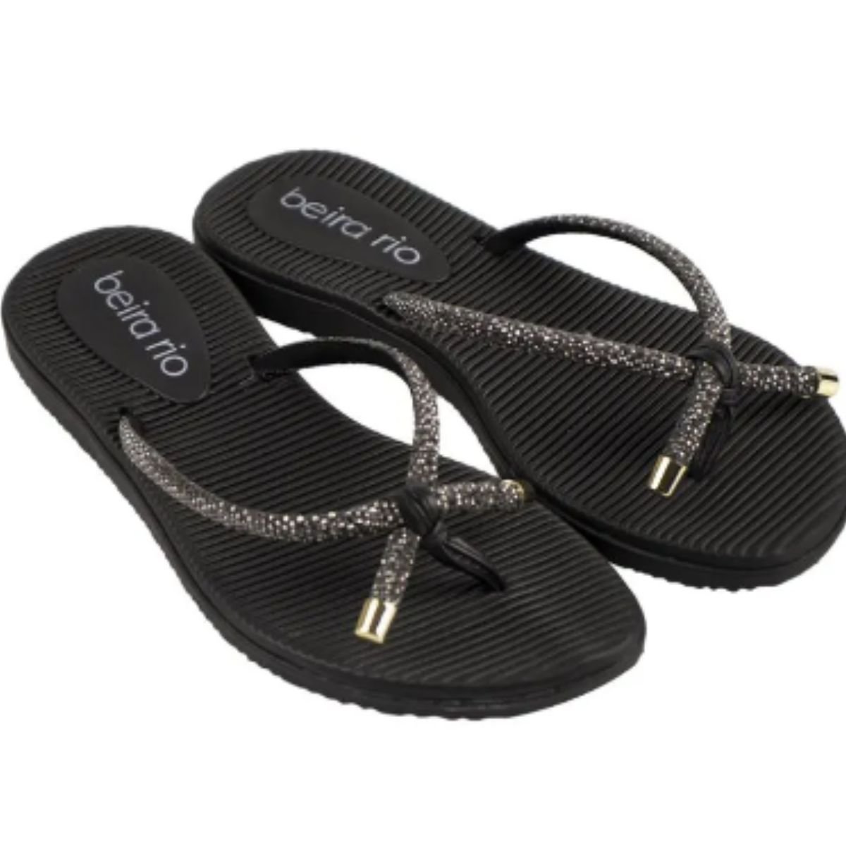 Chinelo Beira Rio Preto Feminino 8395.227 Preto 2