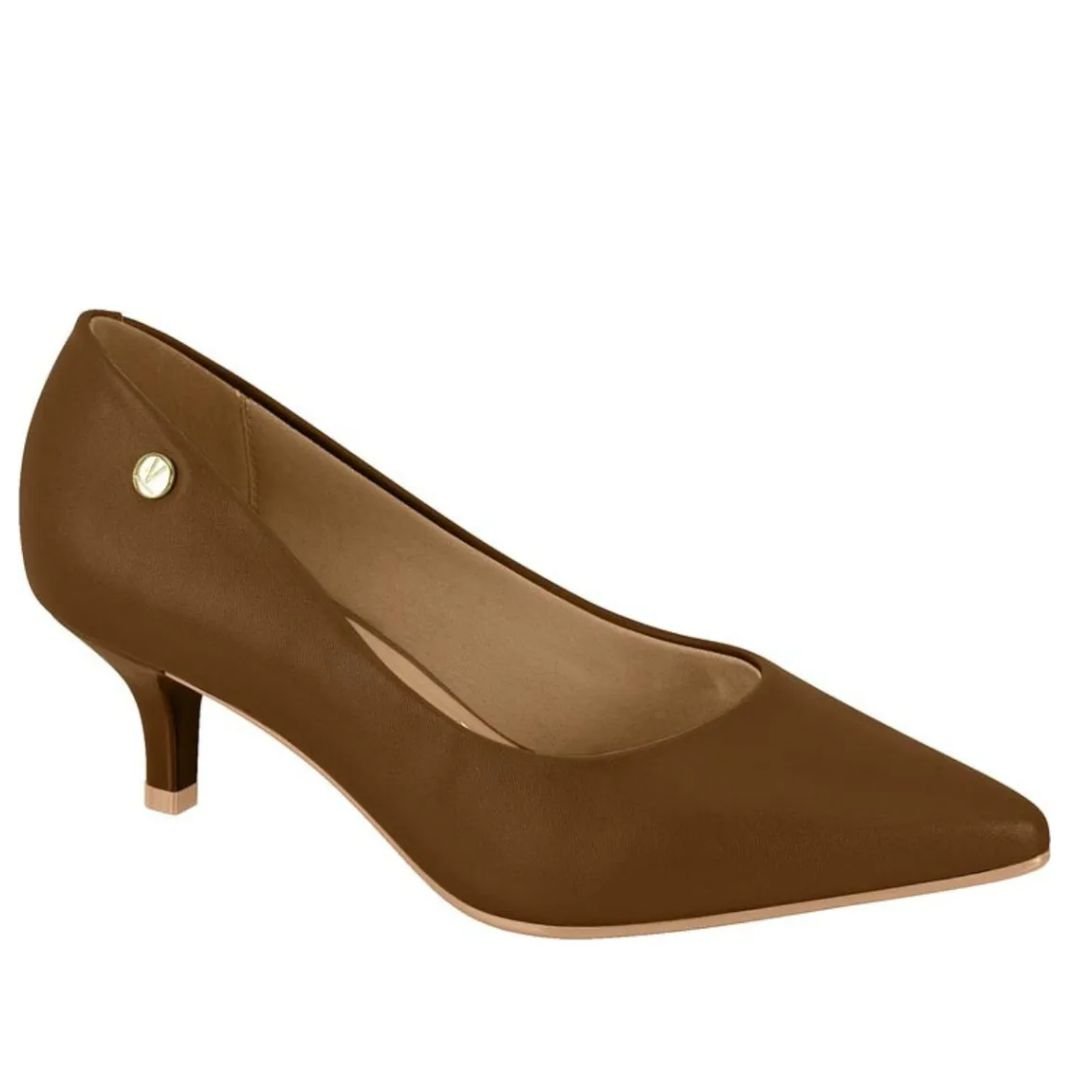 Scarpin Napa Vizzano Capuccino Feminino Original 1122.828