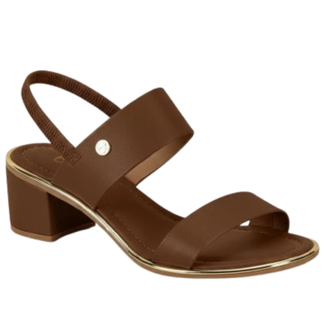Sandalia Beira Rio Conhaque Feminino Original 8379.221