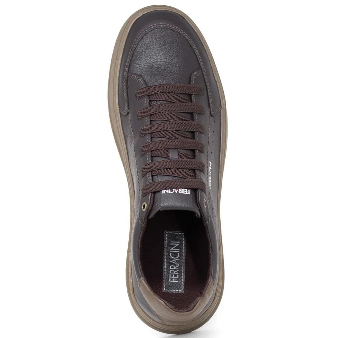 Sapatênis Ferracini Carbono Masculino 2074 Original Marrom 4