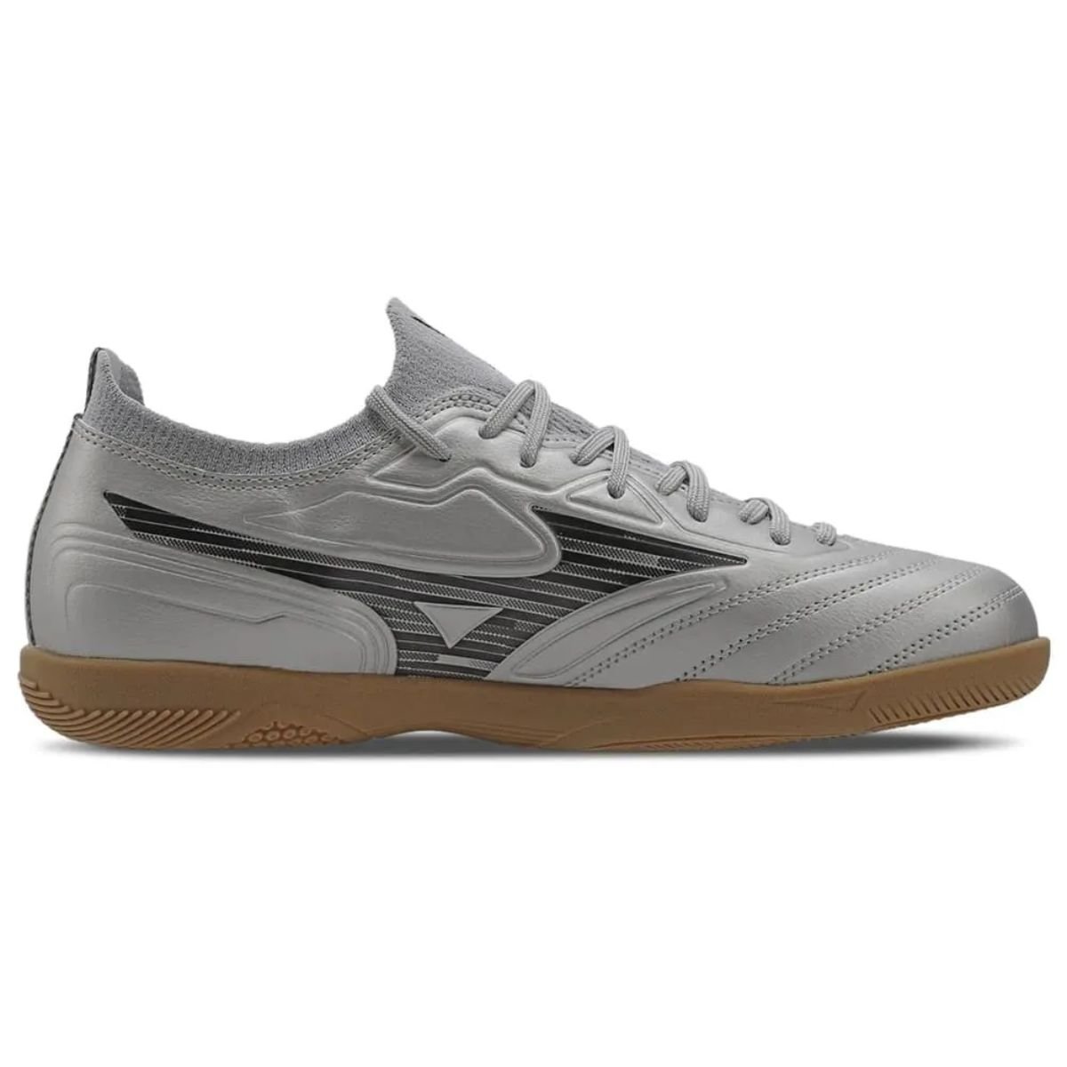 Chuteira Mizuno Prata Infantil Regent Jr Meninos Original Prata 2