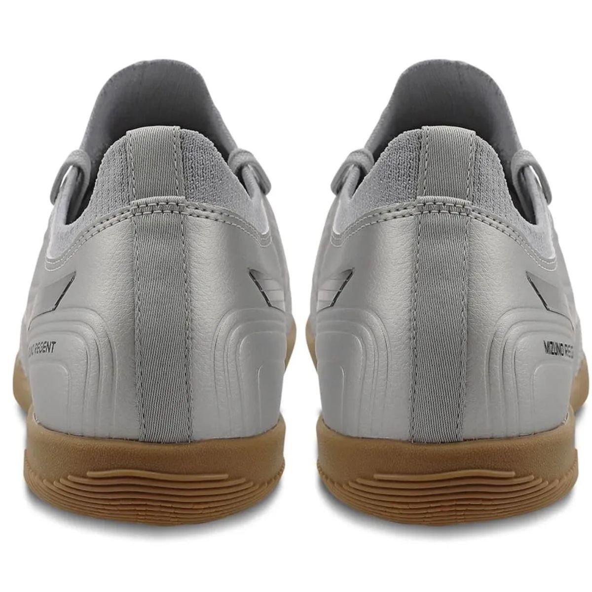 Chuteira Mizuno Prata Infantil Regent Jr Meninos Original Prata 4