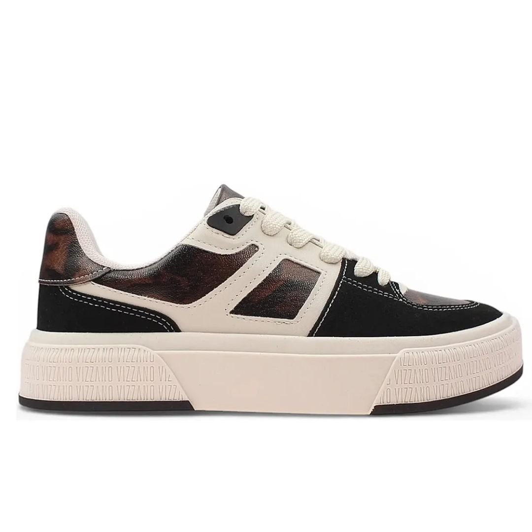 Tenis Vizzano Branco Off Preto Onça Feminino Original 1477.202