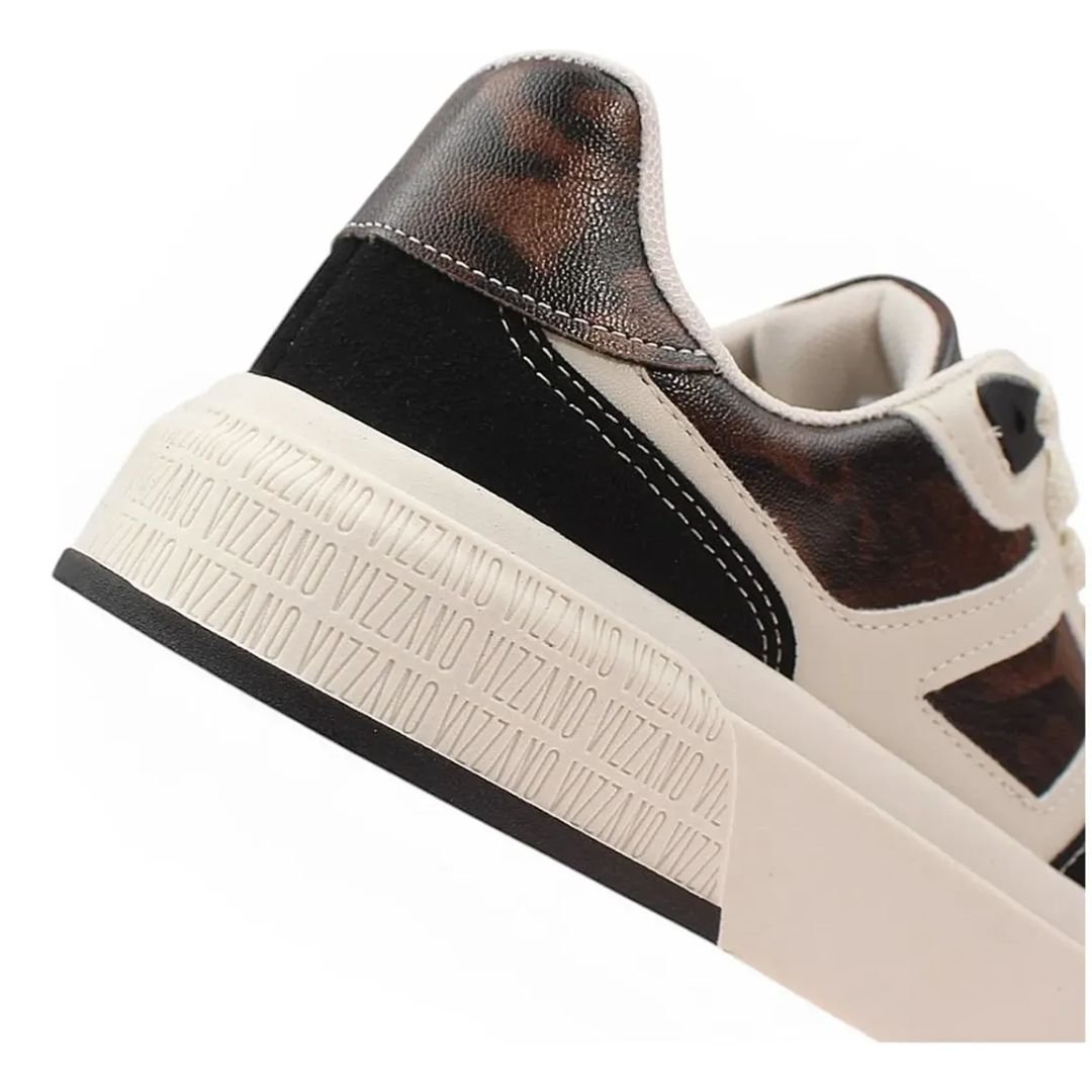 Tenis Vizzano Branco Off Preto Onça Feminino Original 1477.202 Branco 3