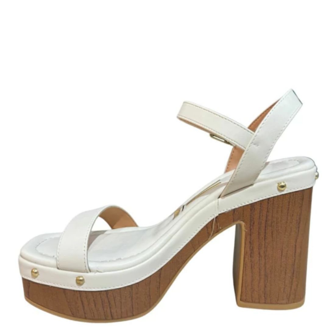Sandalia Vizzano Branco Off Camel Feminino Original 6541.200 Branco 2