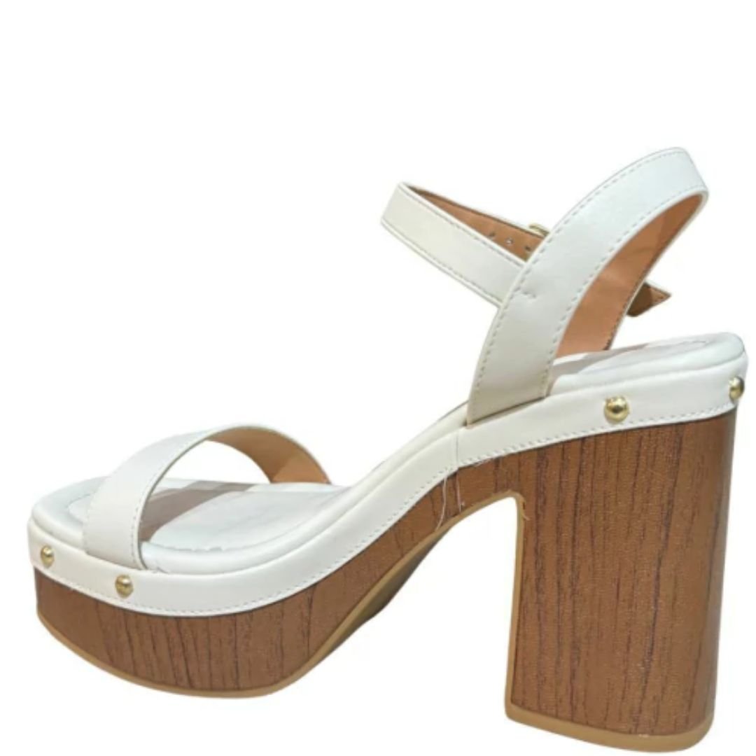 Sandalia Vizzano Branco Off Camel Feminino Original 6541.200 Branco 4