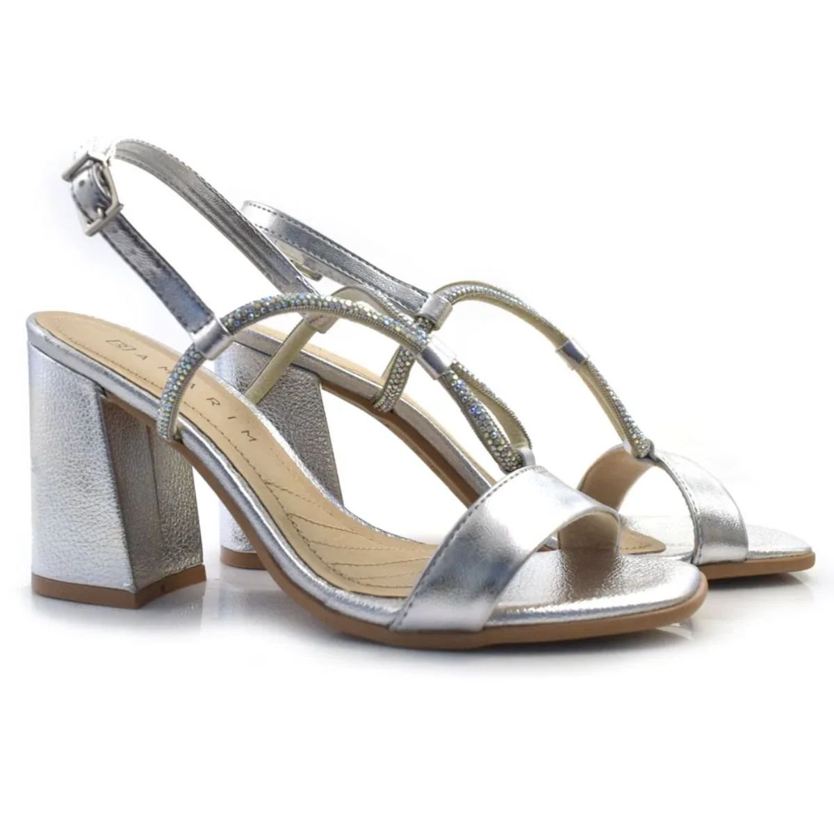 Sandalia Ramarim Prata Feminino Original 24-41201 Prata 2
