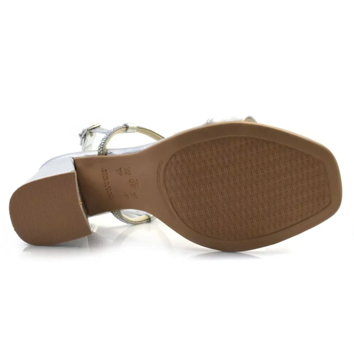 Sandalia Ramarim Prata Feminino Original 24-41201 Prata 5