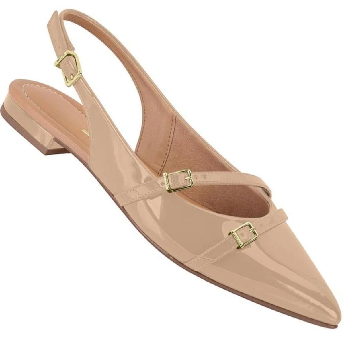 Sapatilha Verniz Vizzano Bege Feminino Original 1206.296 Bege 2