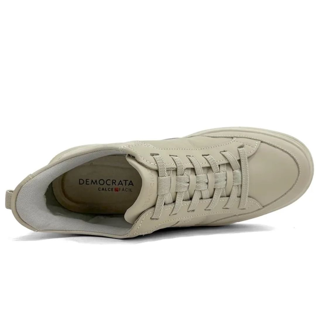 Sapatenis Democrata Creme Masculino Original 653101 Creme 4