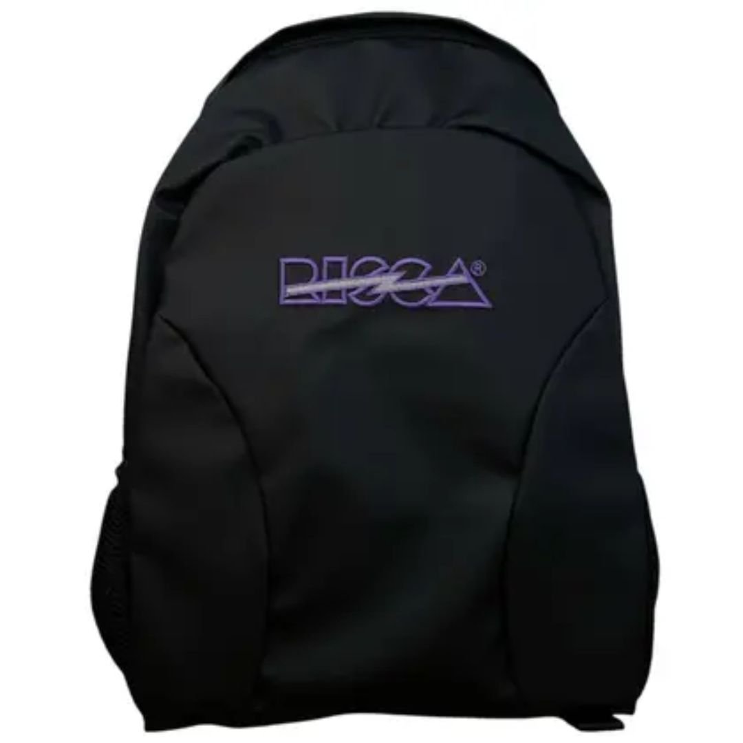 Mochila Risca Preto Roxo Emborrachada Feminino Original 9076 Preto/Roxo 5