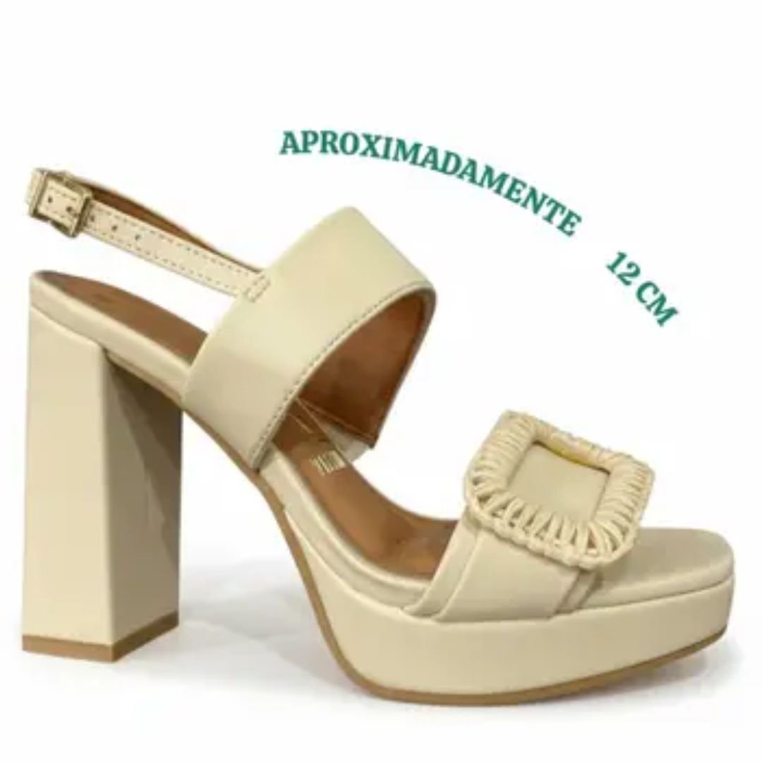 Sandalia Vizzano Creme Feminino Original 6551.107 Creme 3