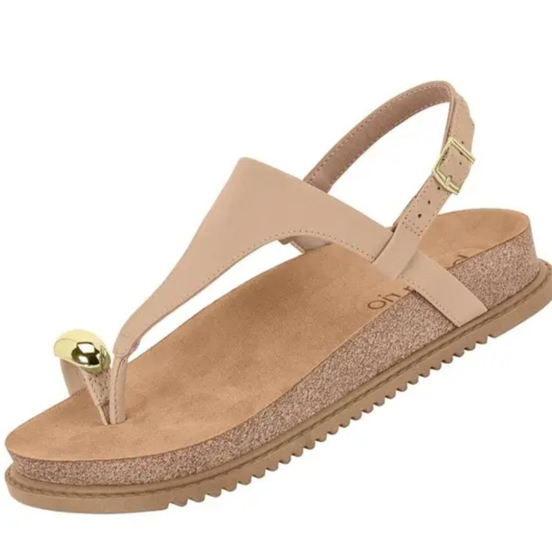 Sandalia Beira Rio Bege Feminino Original 8524.109 Bege 2