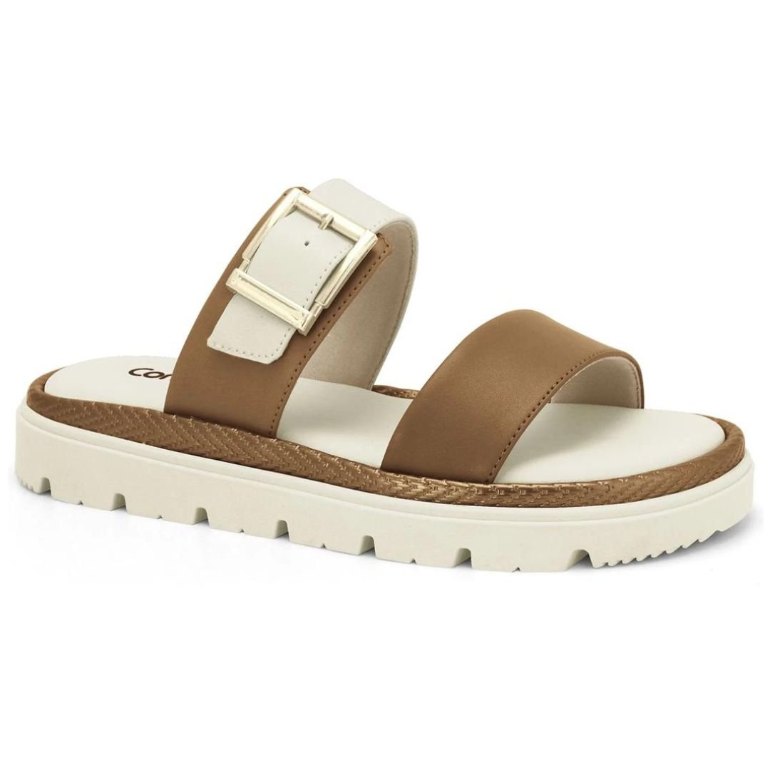 Chinelo Comfort Flex Camel Feminino Original 25-46303 Camel 2