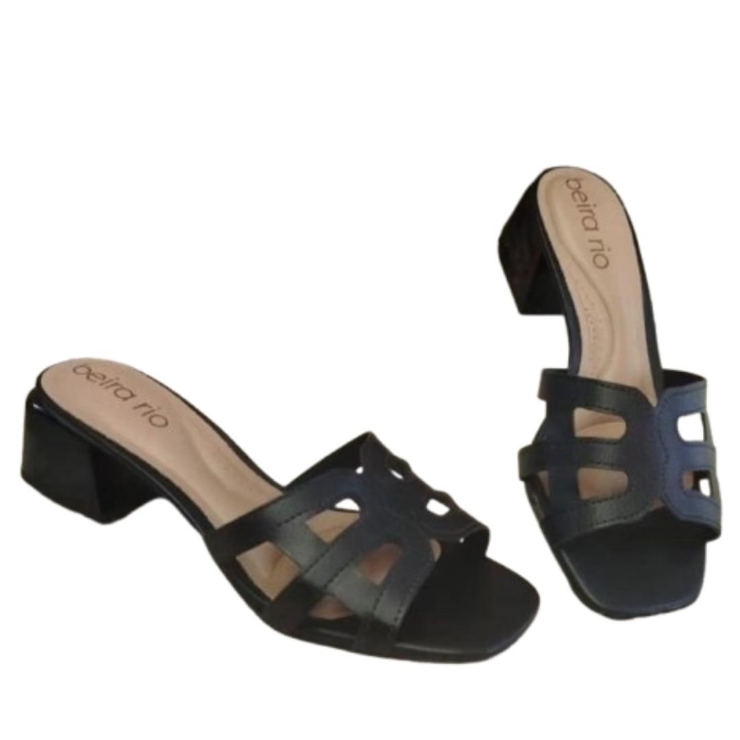 Tamanco Beira Rio Feminino Preto Original 8423.235 Preto 2