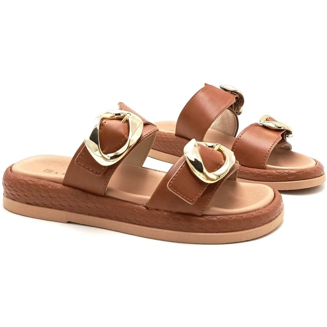 Sandalia Ramarim Café Feminino Original 25-55204 Café 4