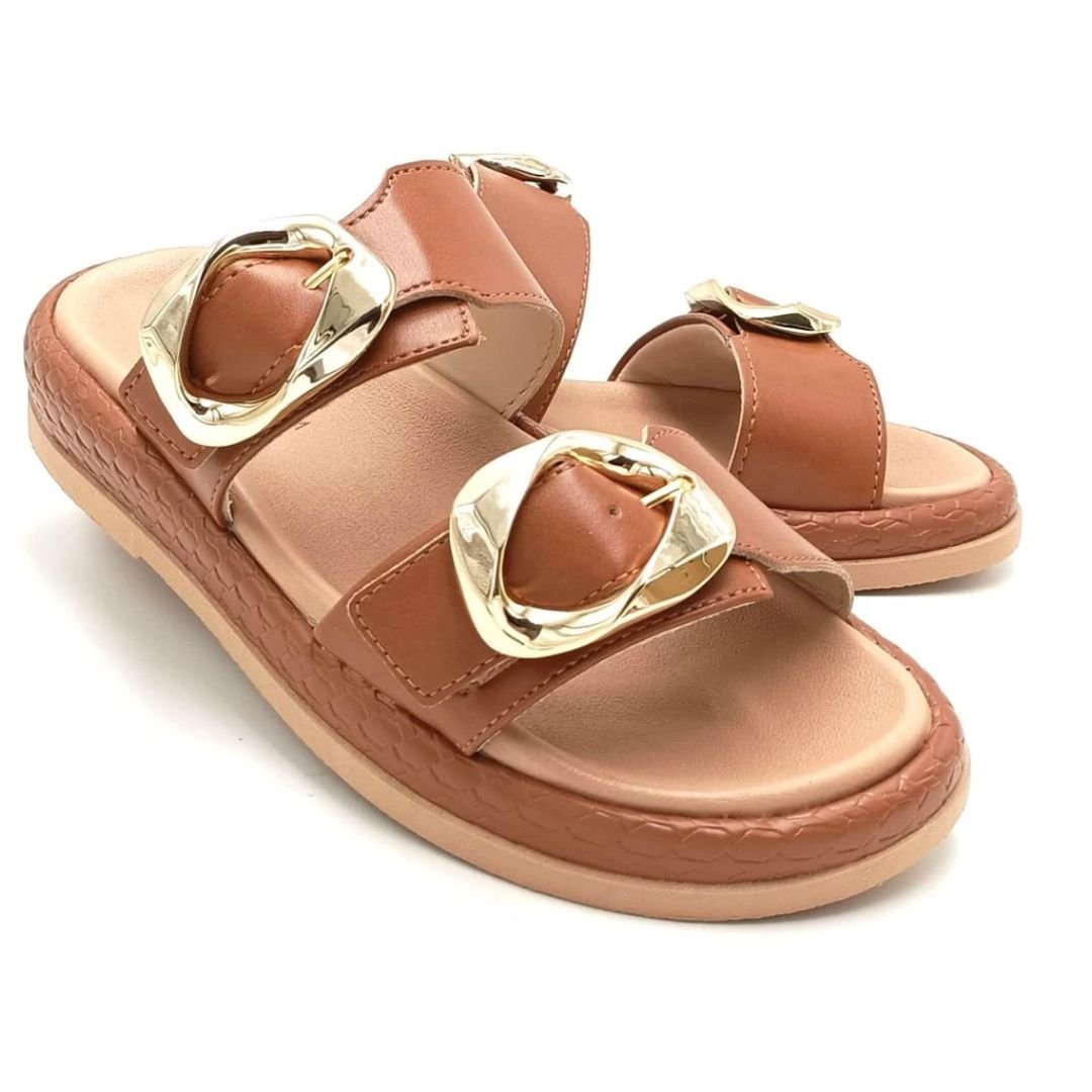 Sandalia Ramarim Café Feminino Original 25-55204 Café 6